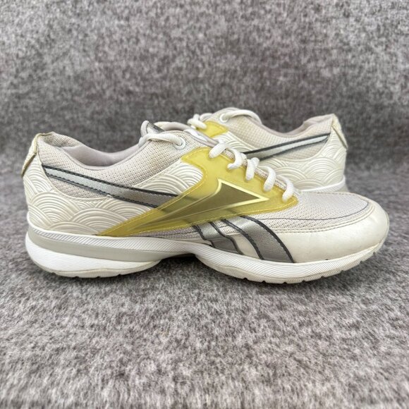✅Womens 7.5 Reebok Shoes Playdry EasyTone Running Sneakers White Athletic Toning - Picture 10 of 13